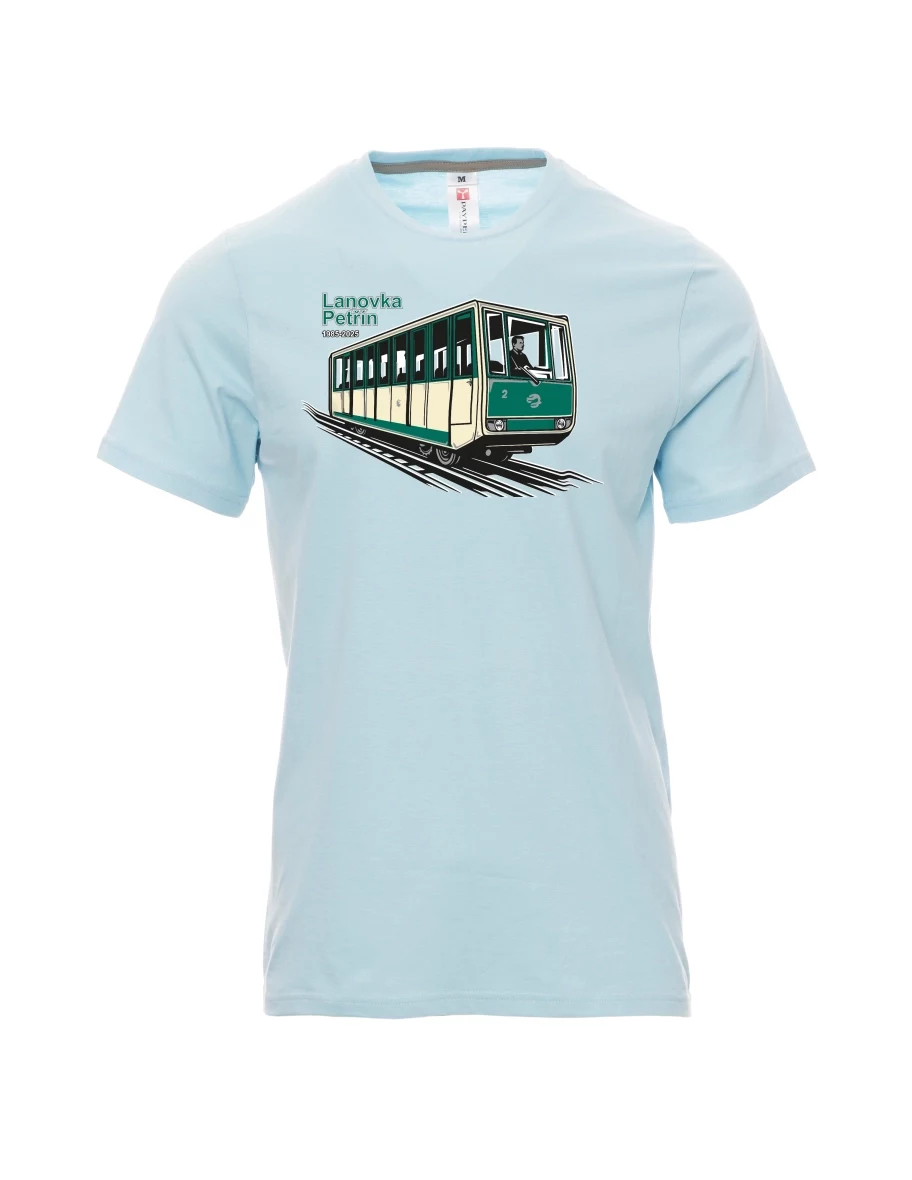 Maglia da uomo blu pallido Funicolare Petřín