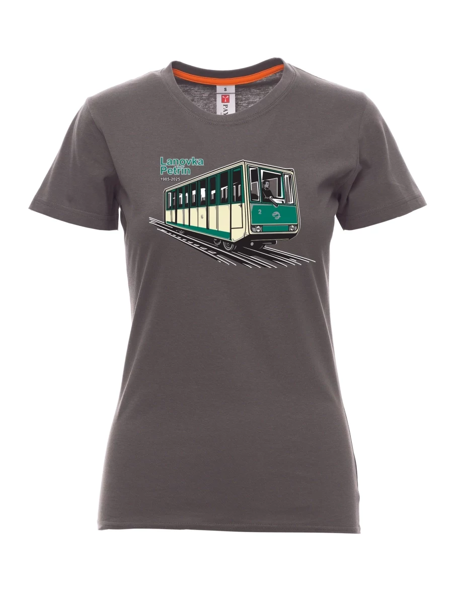 Maglia da donna colore del fumo Funicolare Petřín