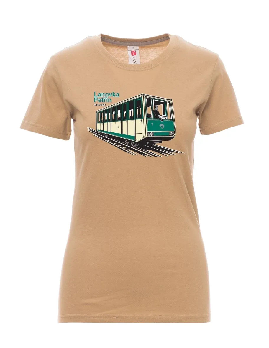 Maglia da donna marrone Funicolare Petřín
