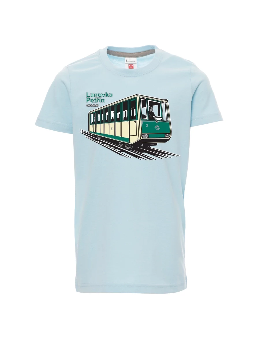 Maglia da bambino blu pallido Funicolare Petřín