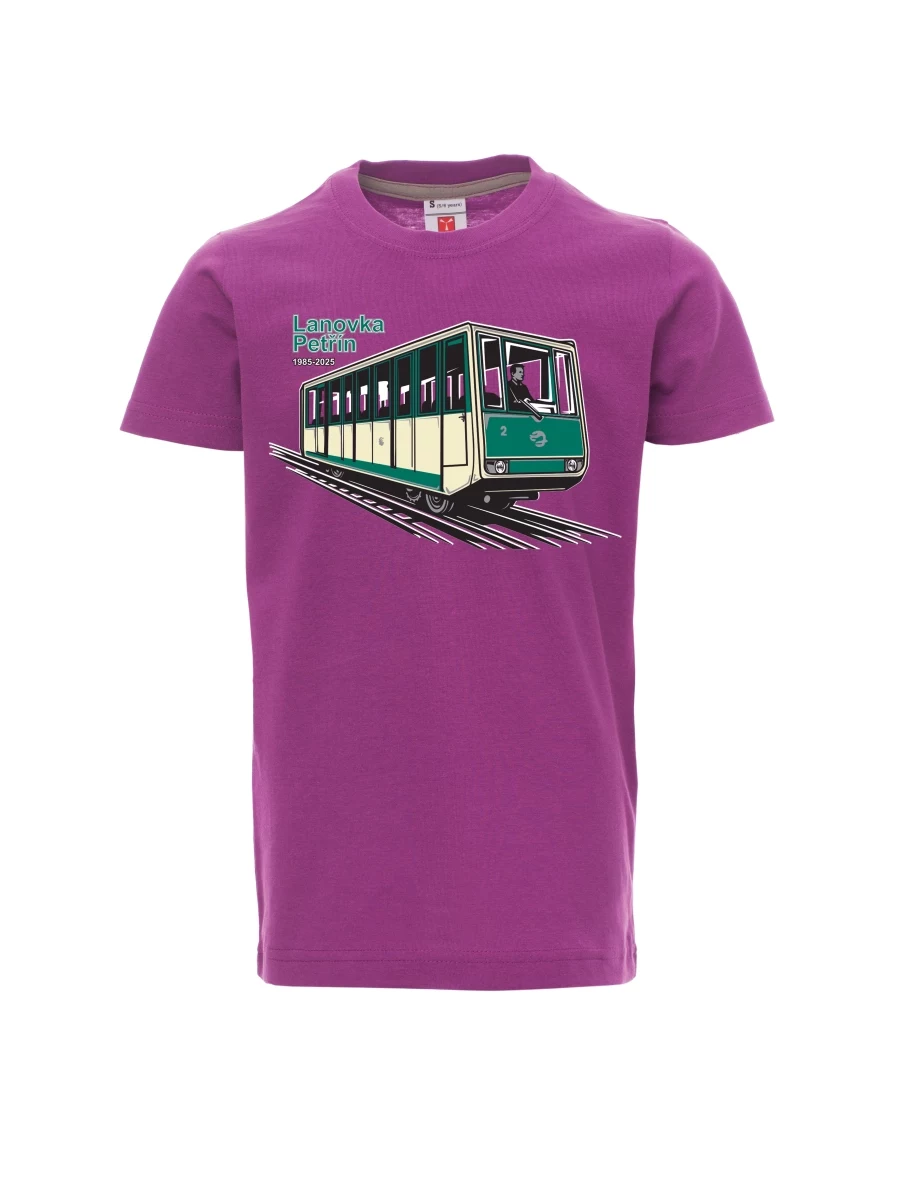 Maglia da bambino viola Funicolare Petřín