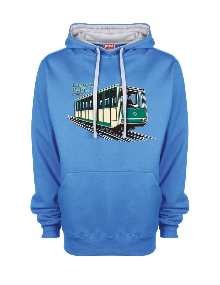 Felpa grigio-blu Funicolare Petřín