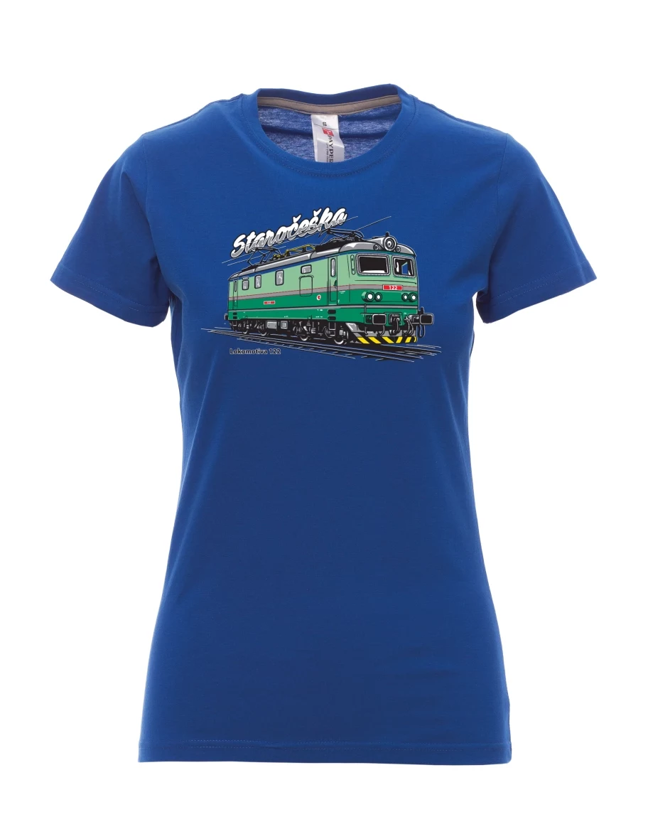 Maglia da donna blu reale Locomotiva 122 “Staročeška”