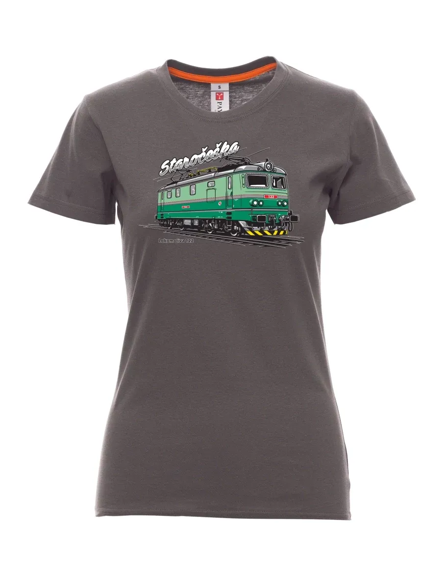 Maglia da donna colore del fumo Locomotiva 122 “Staročeška”