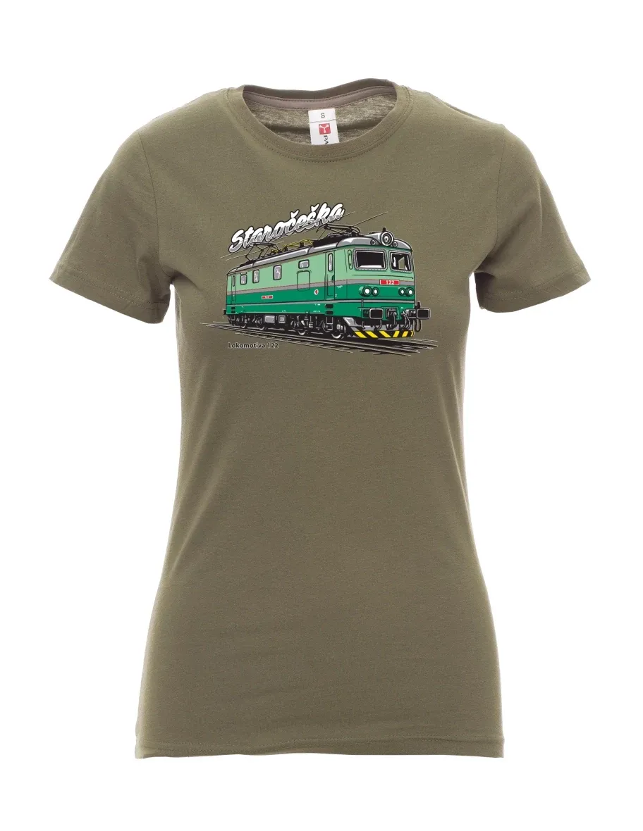 Maglia da donna cachi Locomotiva 122 “Staročeška”