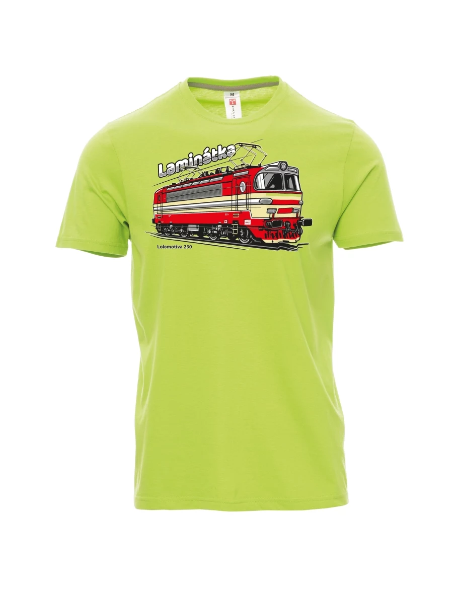 Maglia da uomo verde chiaro Locomotiva 230 “Laminátka”