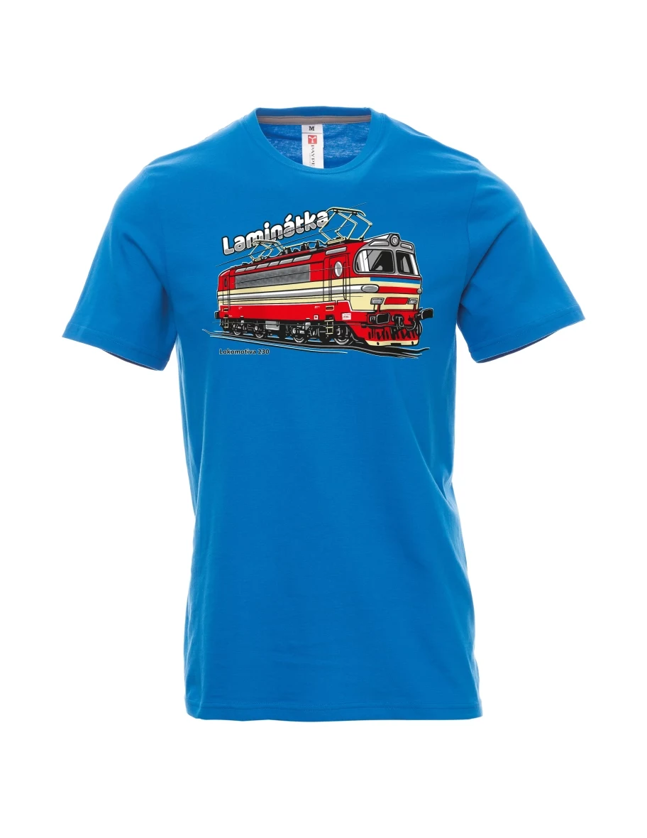 Maglia da uomo blu chiaro Locomotiva 230 “Laminátka”
