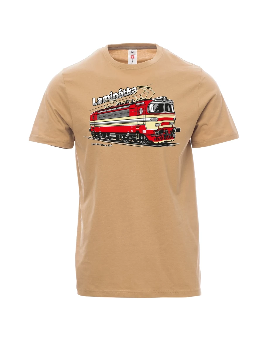 Maglia da uomo marrone Locomotiva 230 “Laminátka”