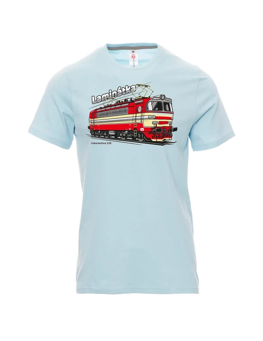 Maglia da uomo blu pallido Locomotiva 230 “Laminátka”