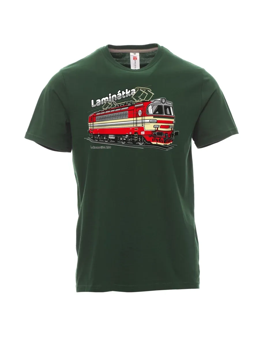 Maglia da uomo verde scuro Locomotiva 230 “Laminátka”