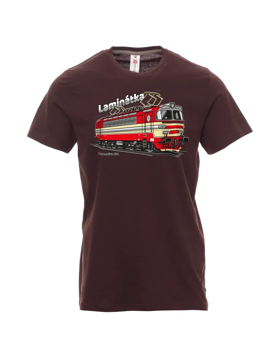 Maglia da uomo marrone scuro Locomotiva 230 “Laminátka”