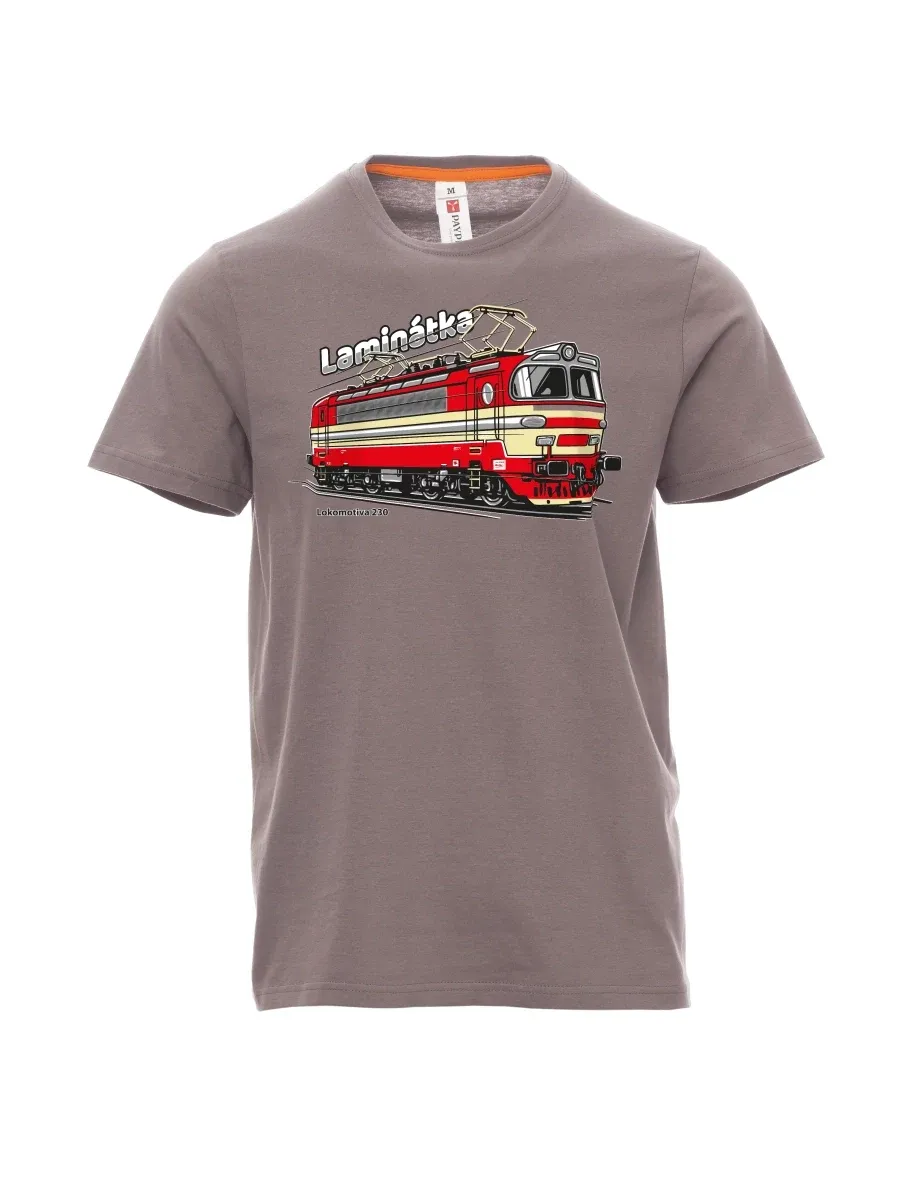 Maglia da uomo grigio acciaio Locomotiva 230 “Laminátka”