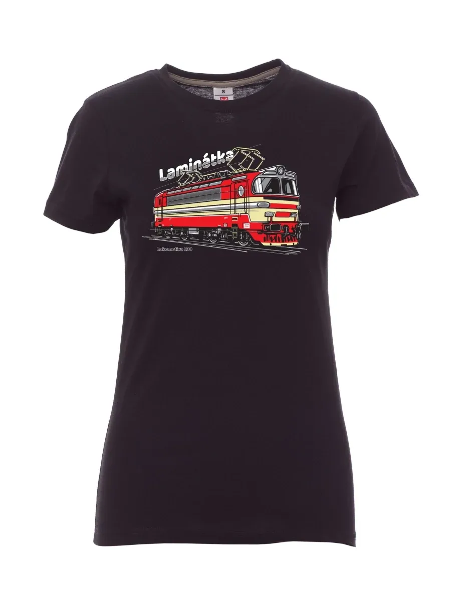 Maglia da donna nera Locomotiva 230 “Laminátka”