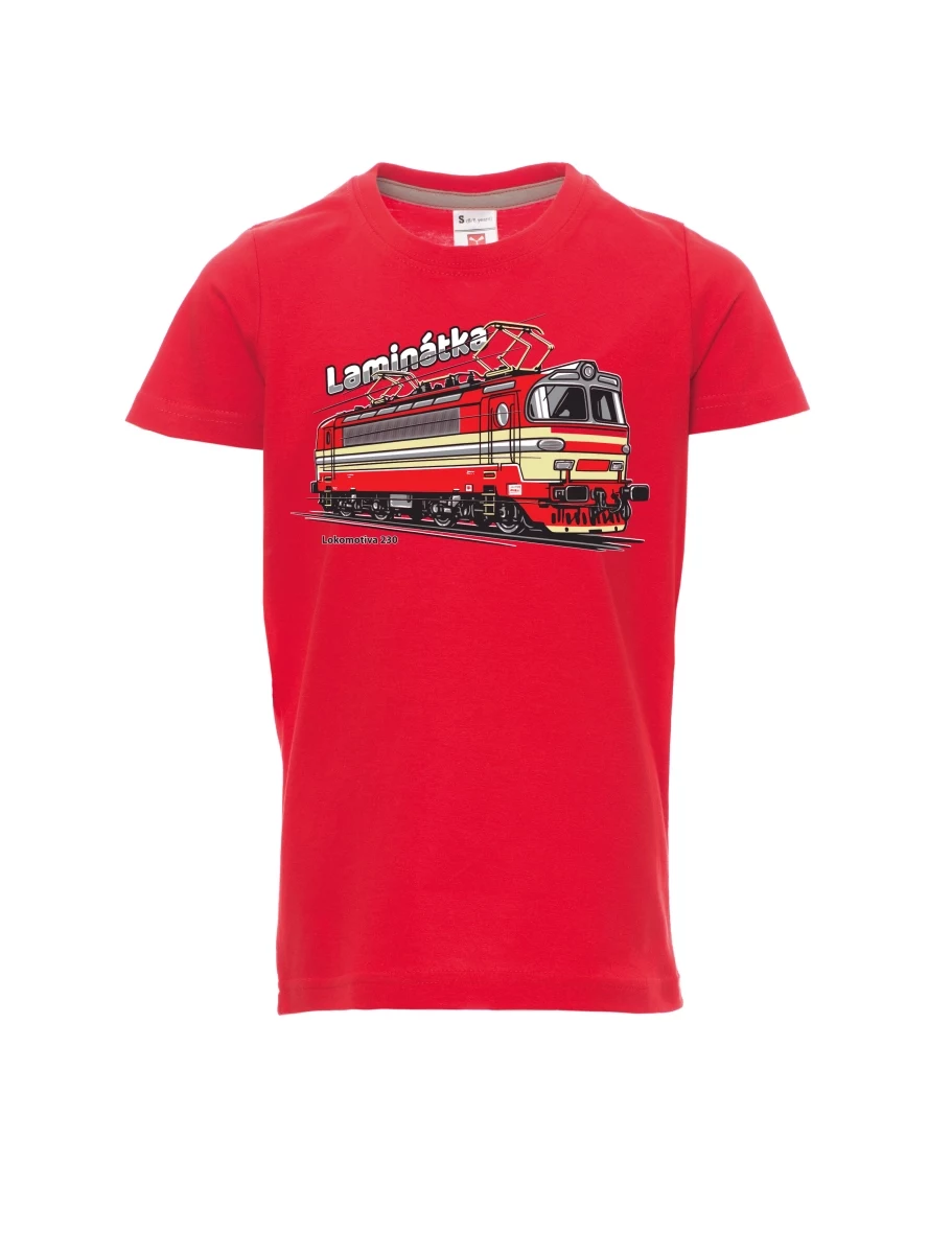 Maglia da bambino rossa Locomotiva 230 “Laminátka”