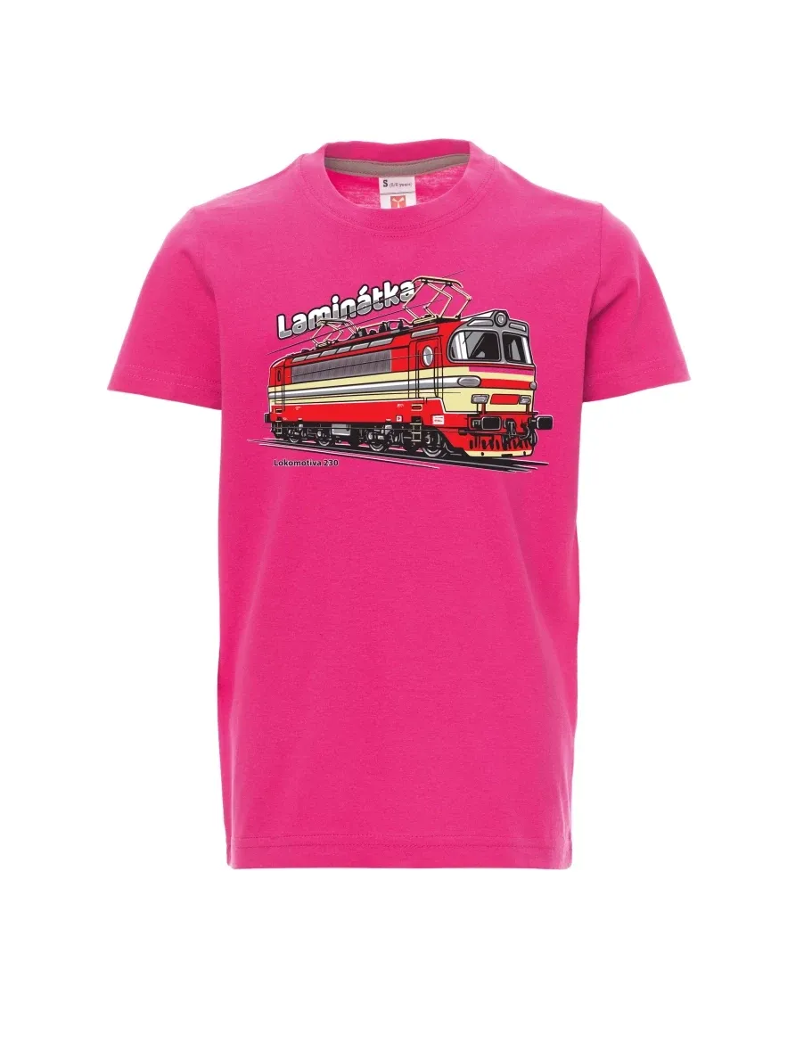 Maglia da bambino rosa Locomotiva 230 “Laminátka”