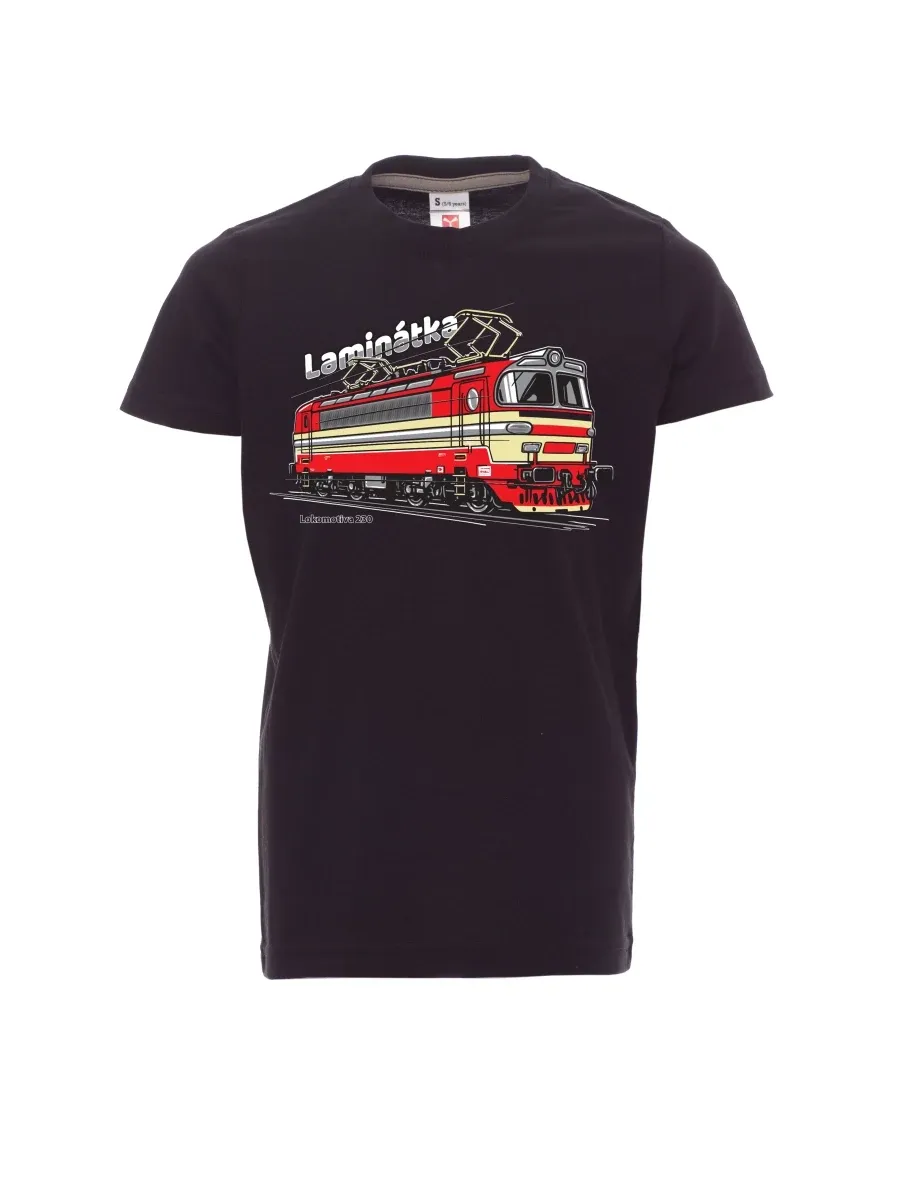 Maglia da bambino nera Locomotiva 230 “Laminátka”