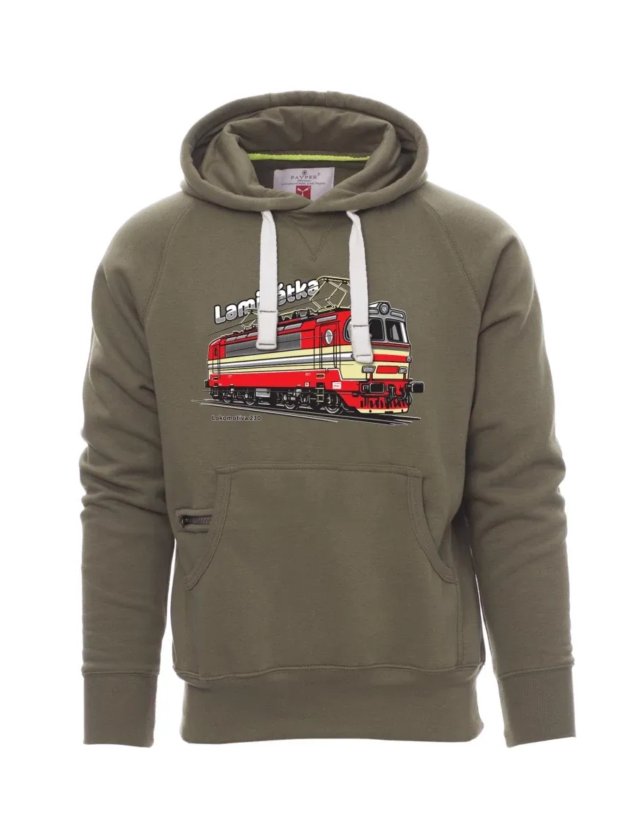 Felpa da uomo cachi Locomotiva 230 “Laminátka”