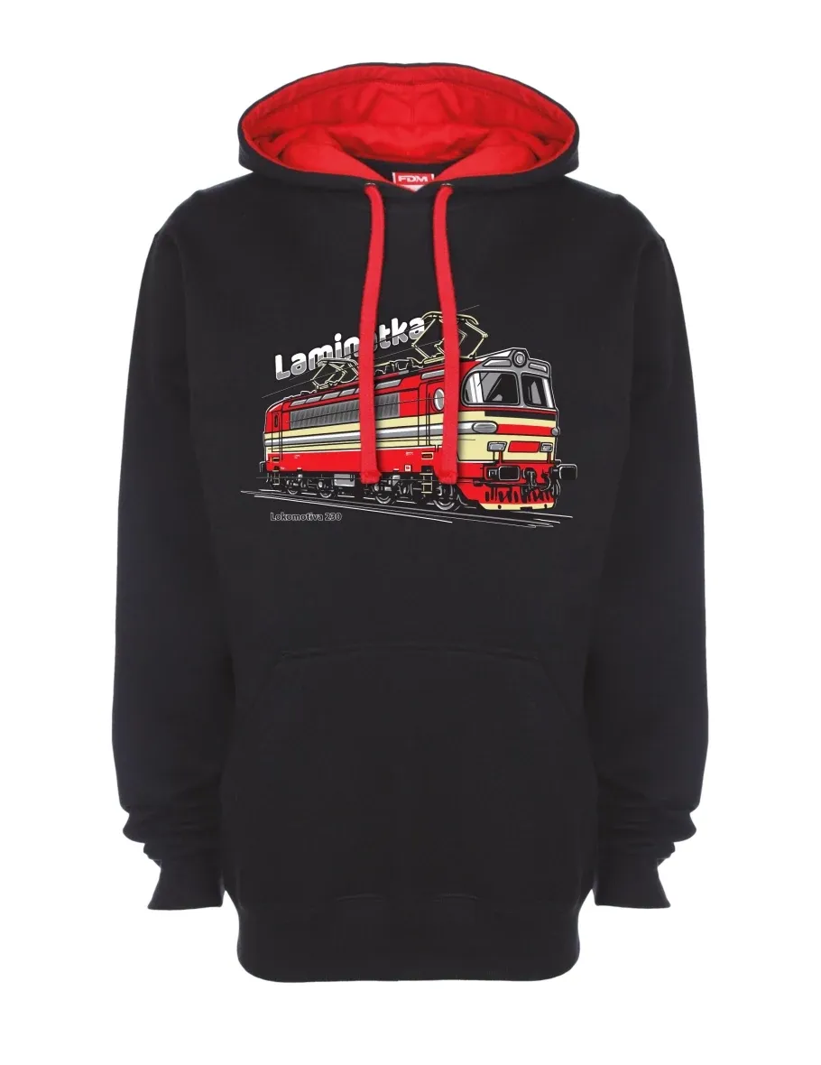 Felpa rosso-nera Locomotiva 230 “Laminátka”