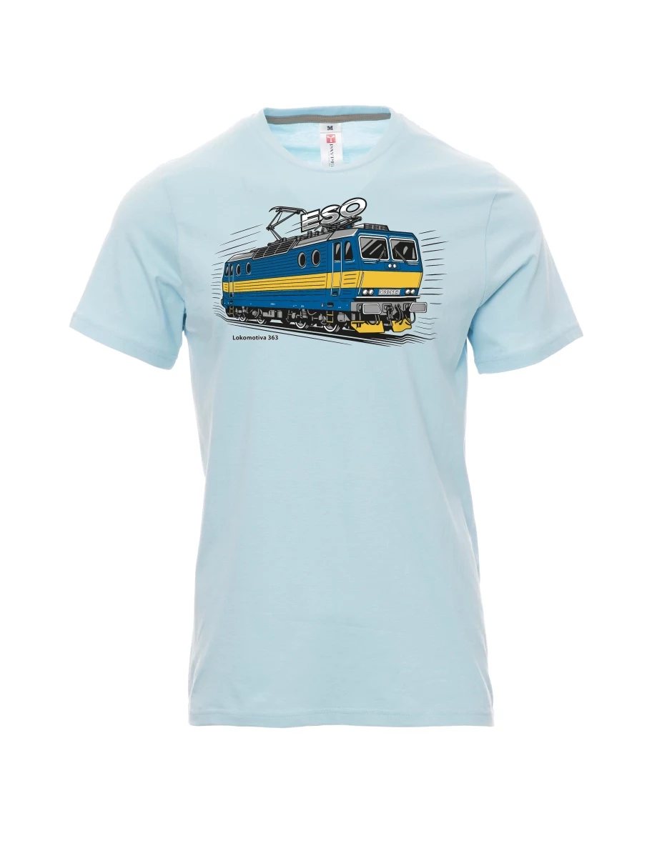 Maglia da uomo blu pallido Locomotiva 363 “ESO”
