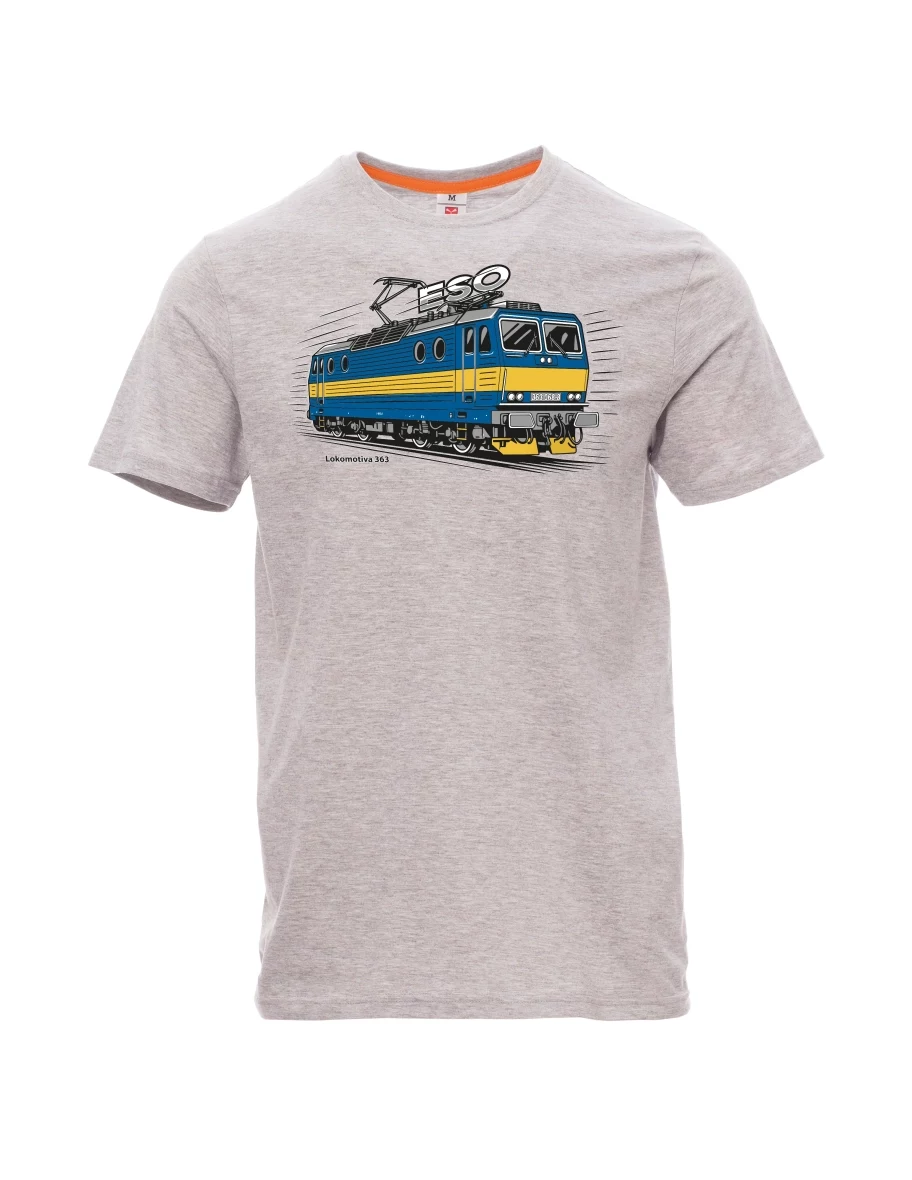 Maglia da uomo grigio melange Locomotiva 363 “ESO”