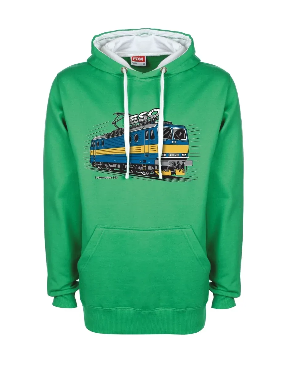 Felpa bianco-verde Locomotiva 363 “ESO”