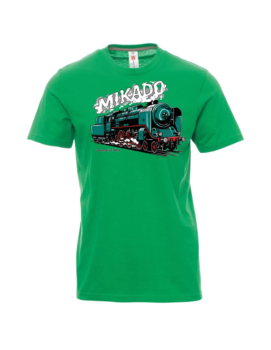 Maglia da uomo verde Locomotiva 387.0 “MIKADO”