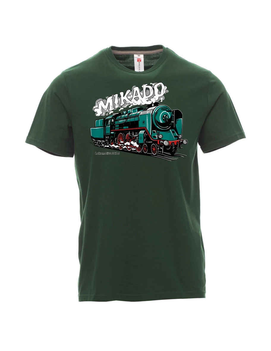 Maglia da uomo verde scuro Locomotiva 387.0 “MIKADO”