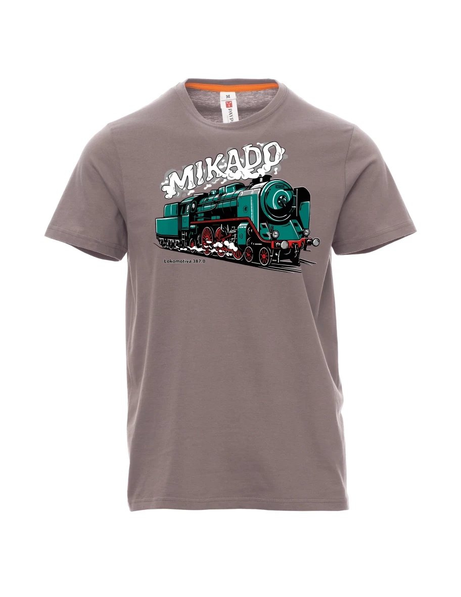 Maglia da uomo grigio acciaio Locomotiva 387.0 “MIKADO”