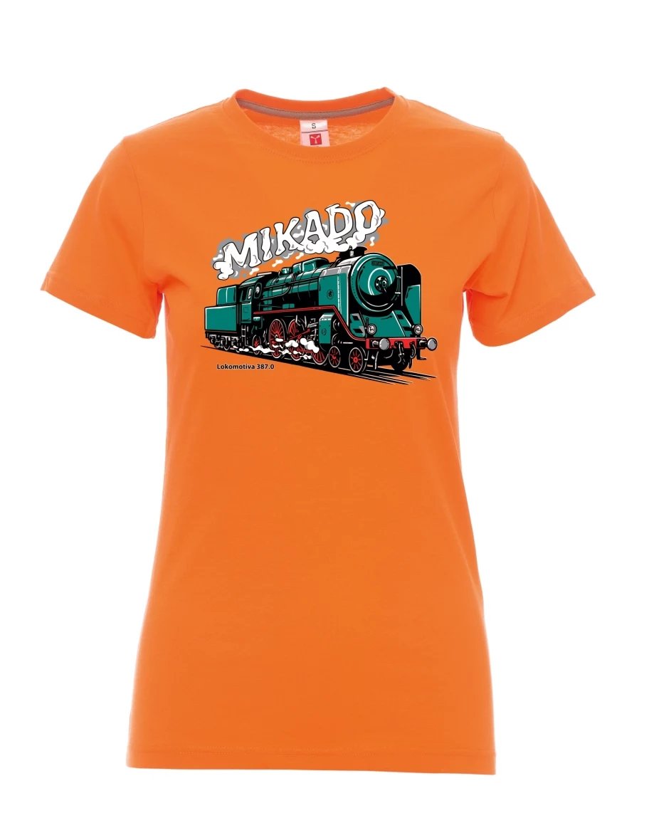 Maglia da donna arancione Locomotiva 387.0 “MIKADO”