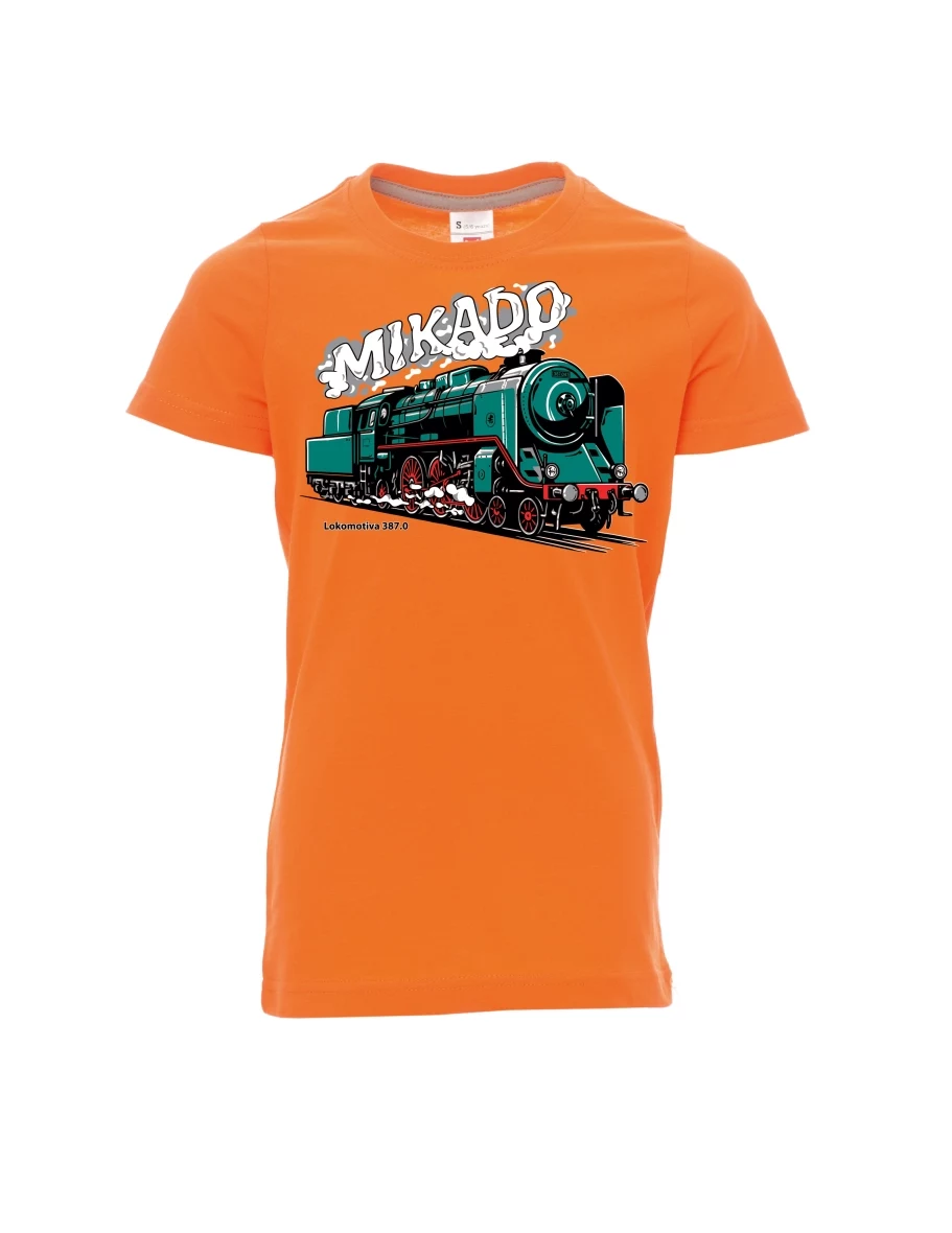 Maglia da bambino arancione Locomotiva 387.0 “MIKADO”