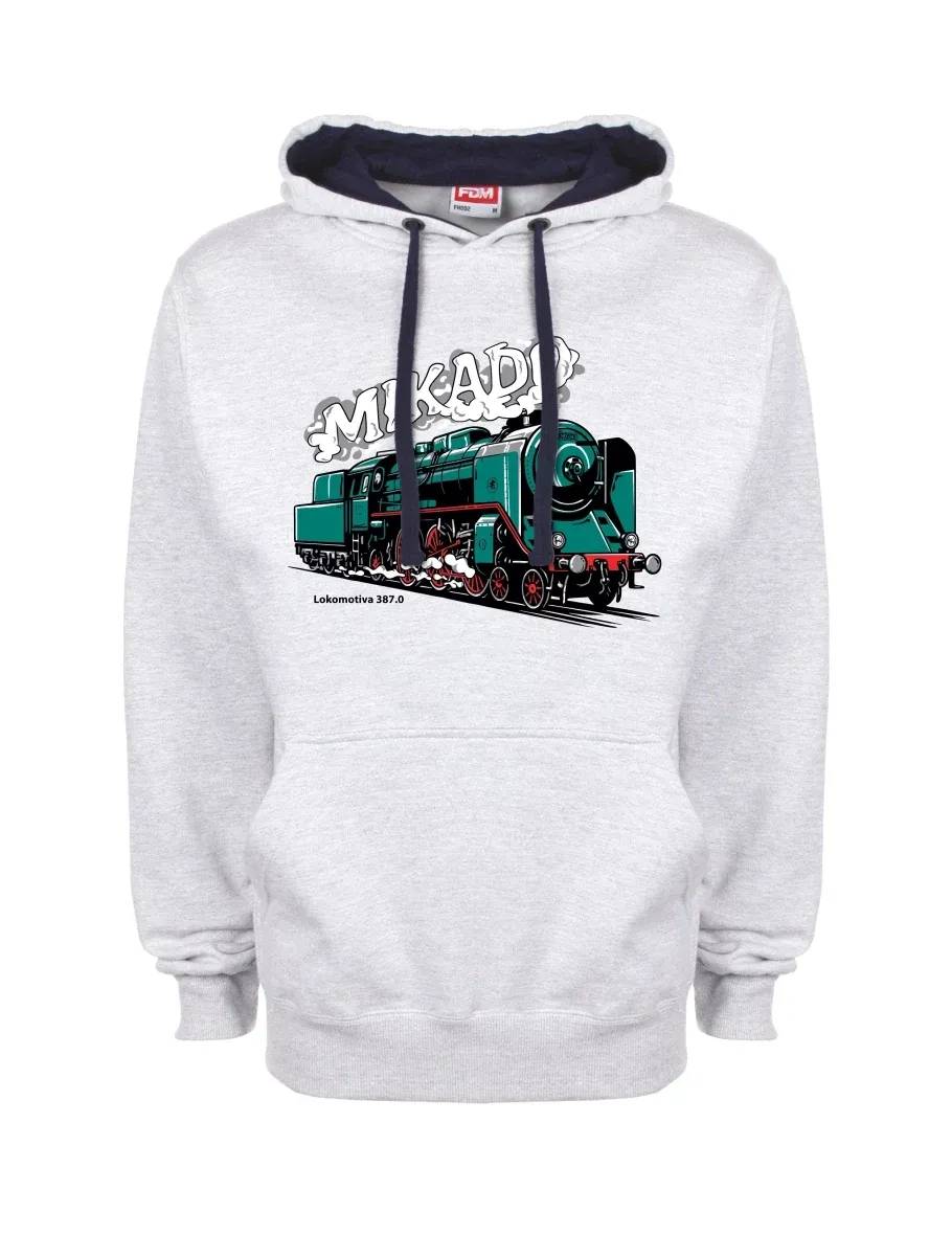 Felpa blu-grigio Locomotiva 387.0 “MIKADO”