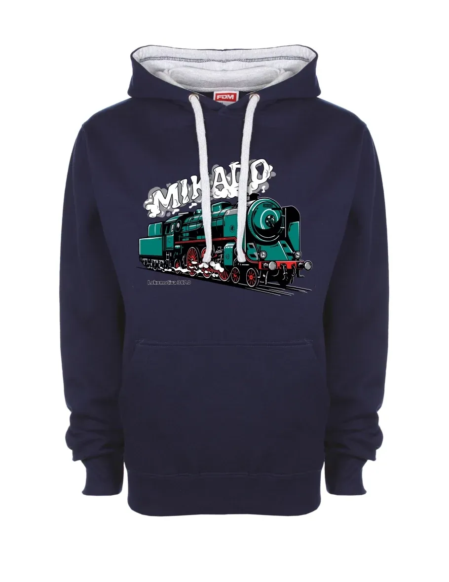 Felpa grigio-blu marino Locomotiva 387.0 “MIKADO”