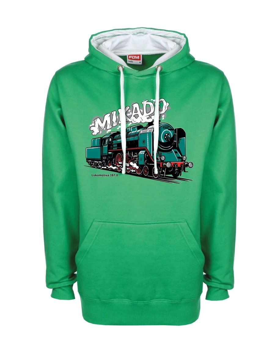 Felpa bianco-verde Locomotiva 387.0 “MIKADO”
