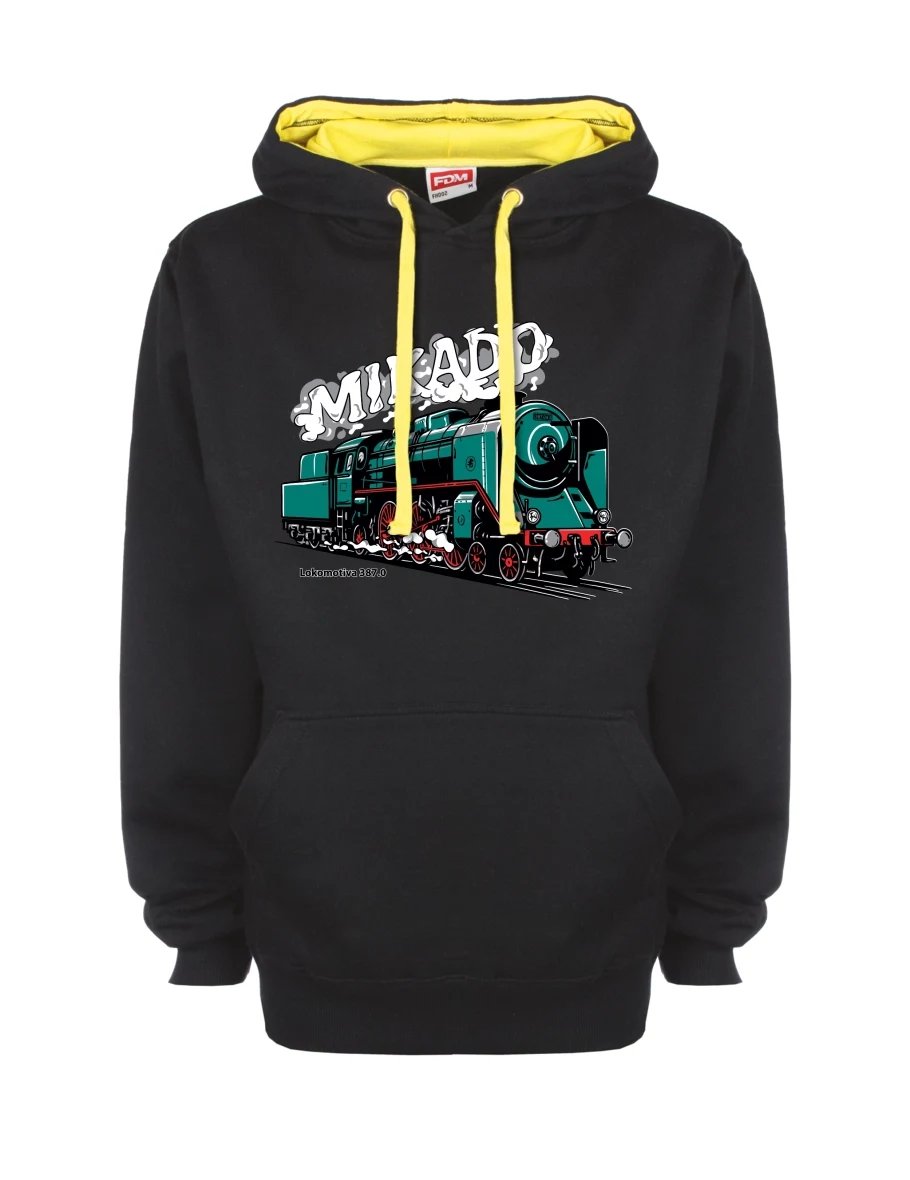 Felpa giallo-nera con Locomotiva 387.0 “MIKADO”