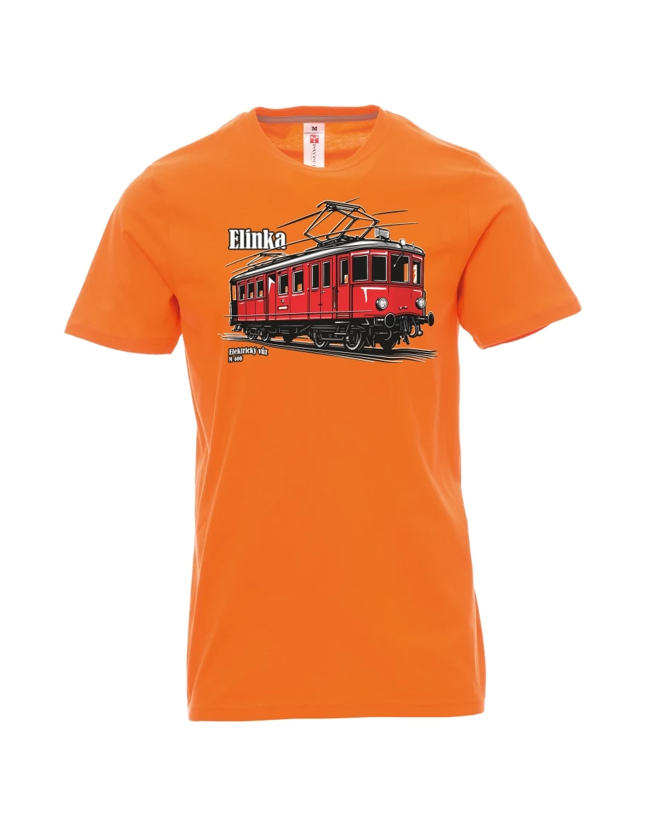 Maglia da uomo arancione Automotrice elettrica M 400 “Elinka”