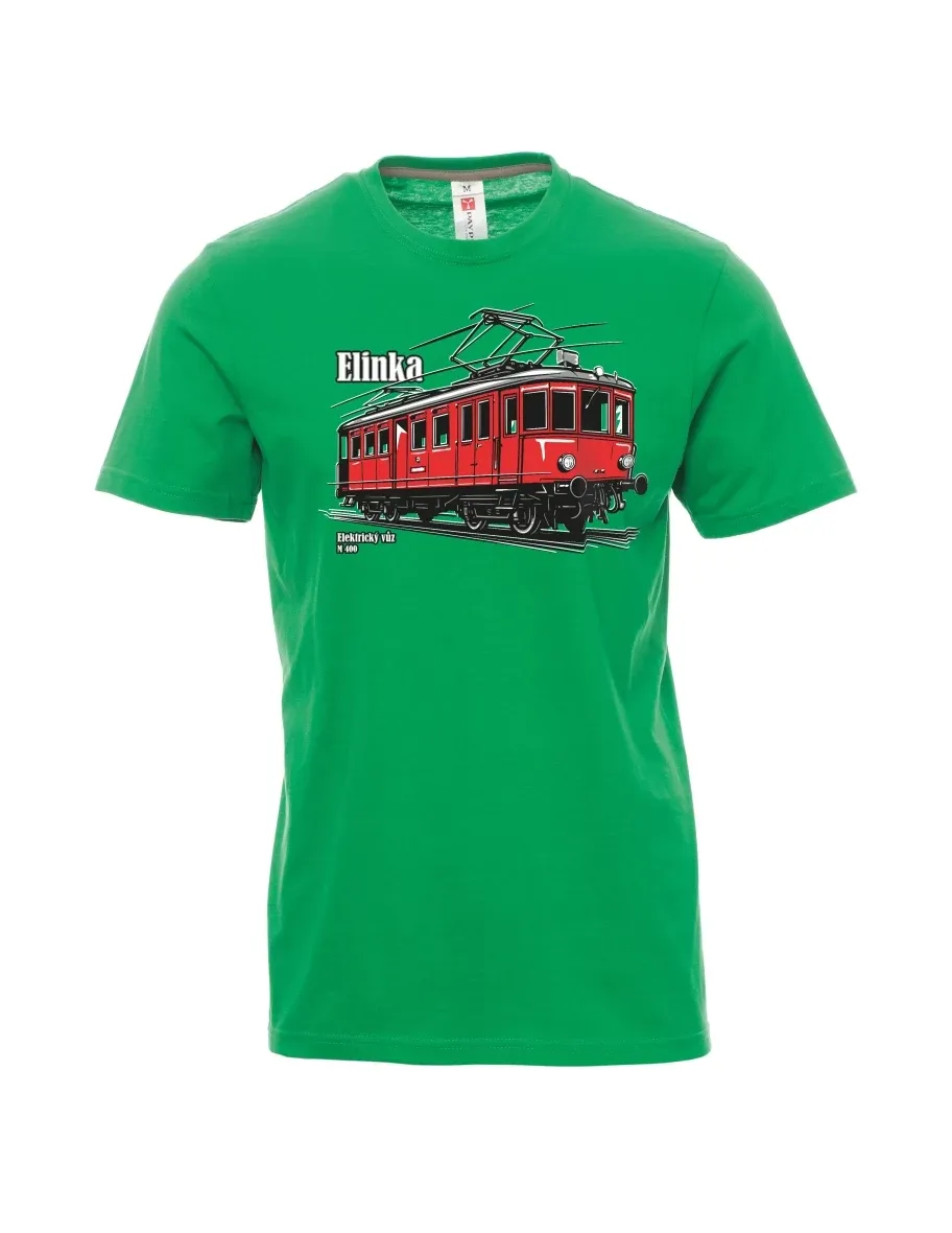Maglia da uomo verde Automotrice elettrica M 400 “Elinka”