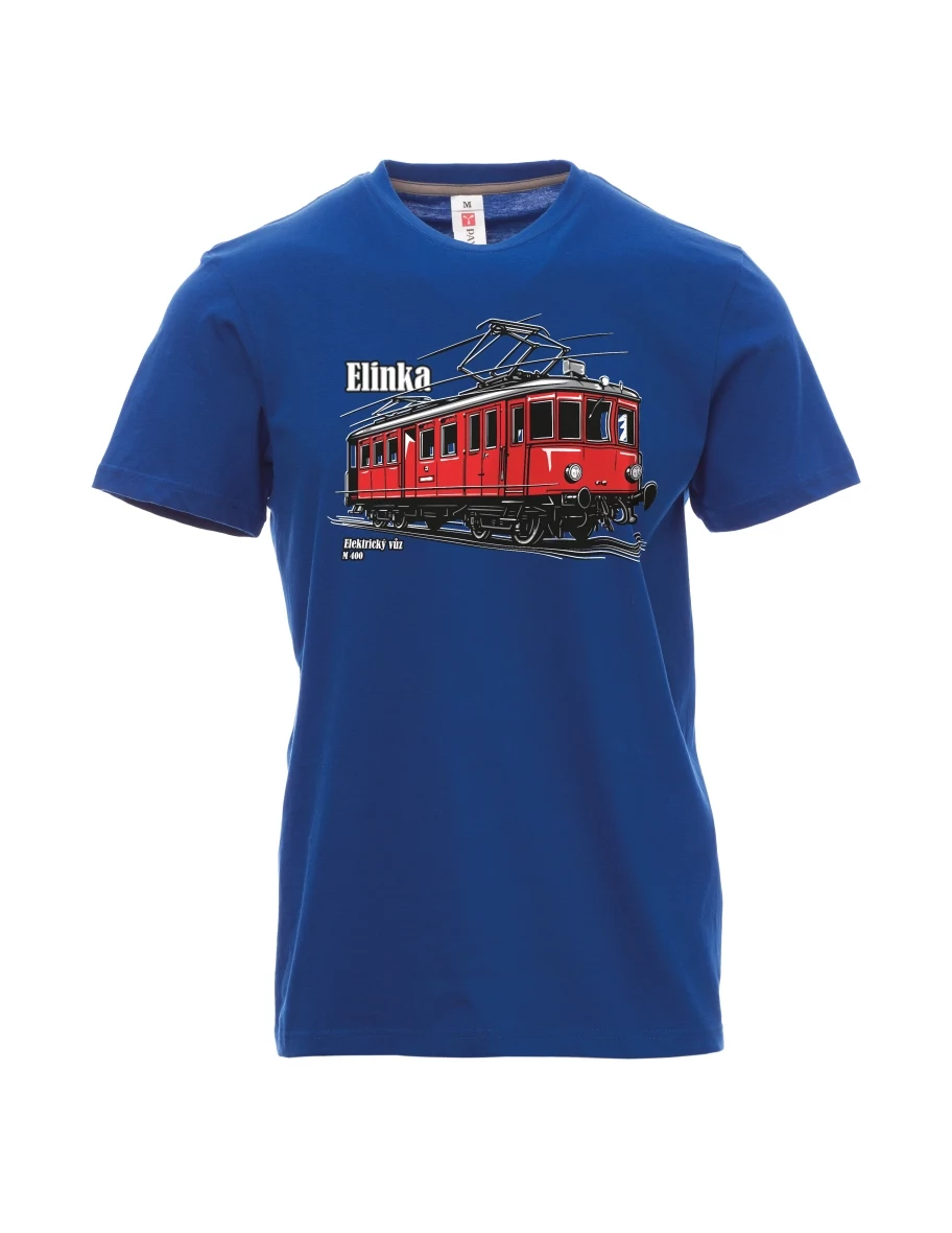 Maglia da uomo blu Automotrice elettrica M 400 “Elinka”