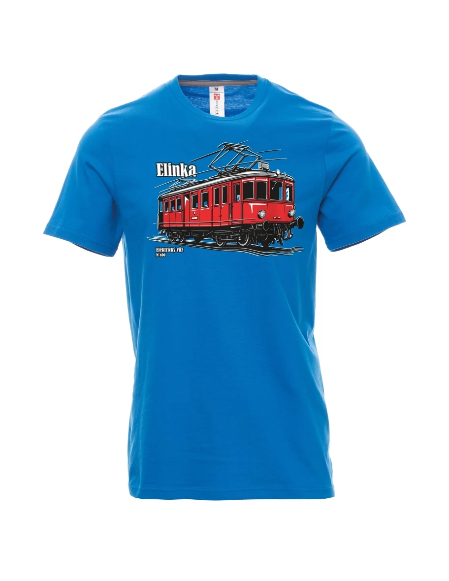 Maglia da uomo blu chiaro Automotrice elettrica M 400 “Elinka”