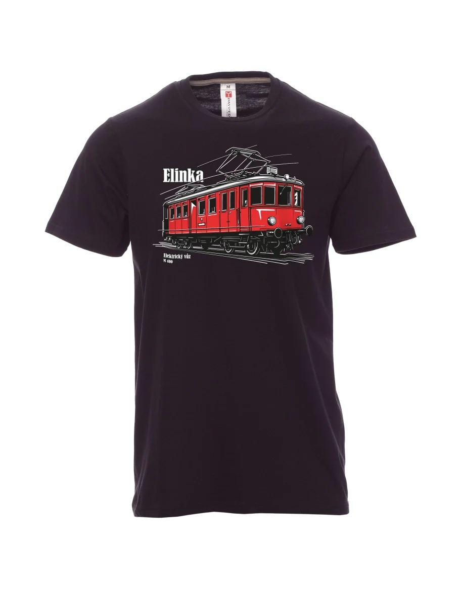 Maglia da uomo nera Automotrice elettrica M 400 “Elinka”