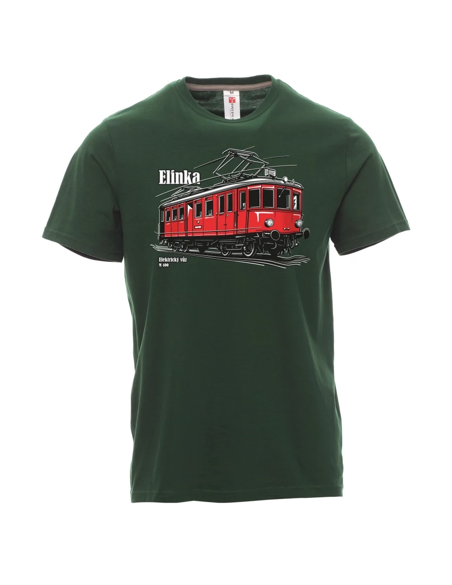 Maglia da uomo verde scuro Automotrice elettrica M 400 “Elinka”