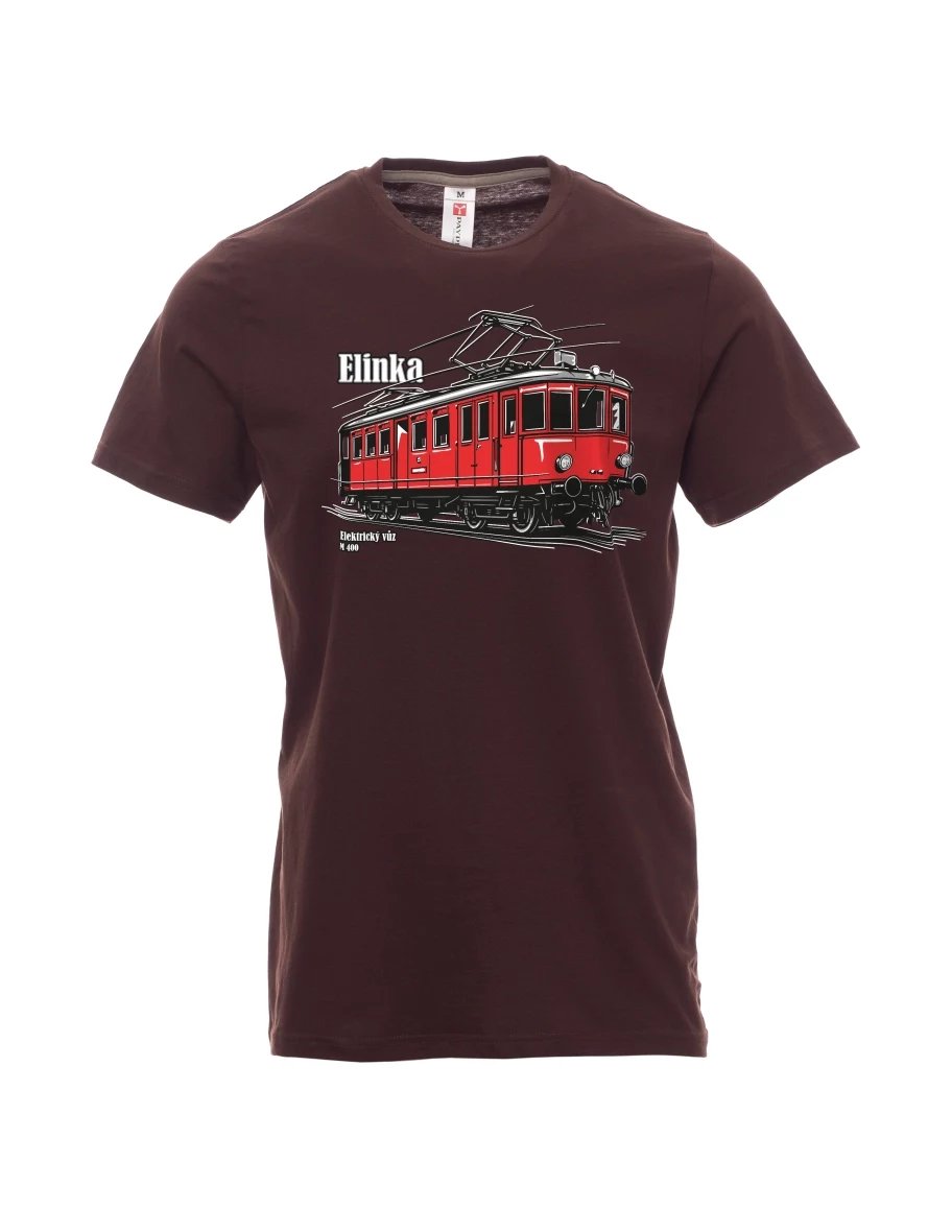Maglia da uomo marrone scuro Automotrice elettrica M 400 “Elinka”
