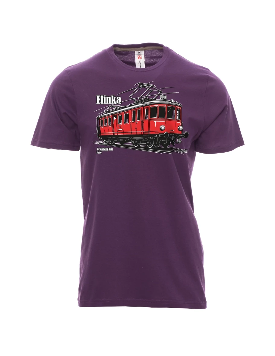 Maglia da uomo viola Automotrice elettrica M 400 “Elinka”