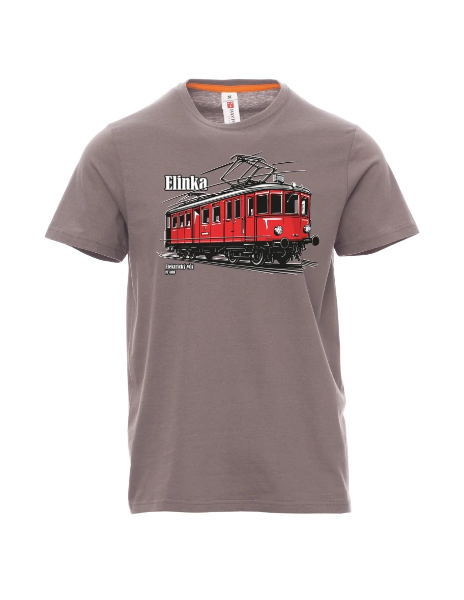 Maglia da uomo grigio acciaio Automotrice elettrica M 400 “Elinka”