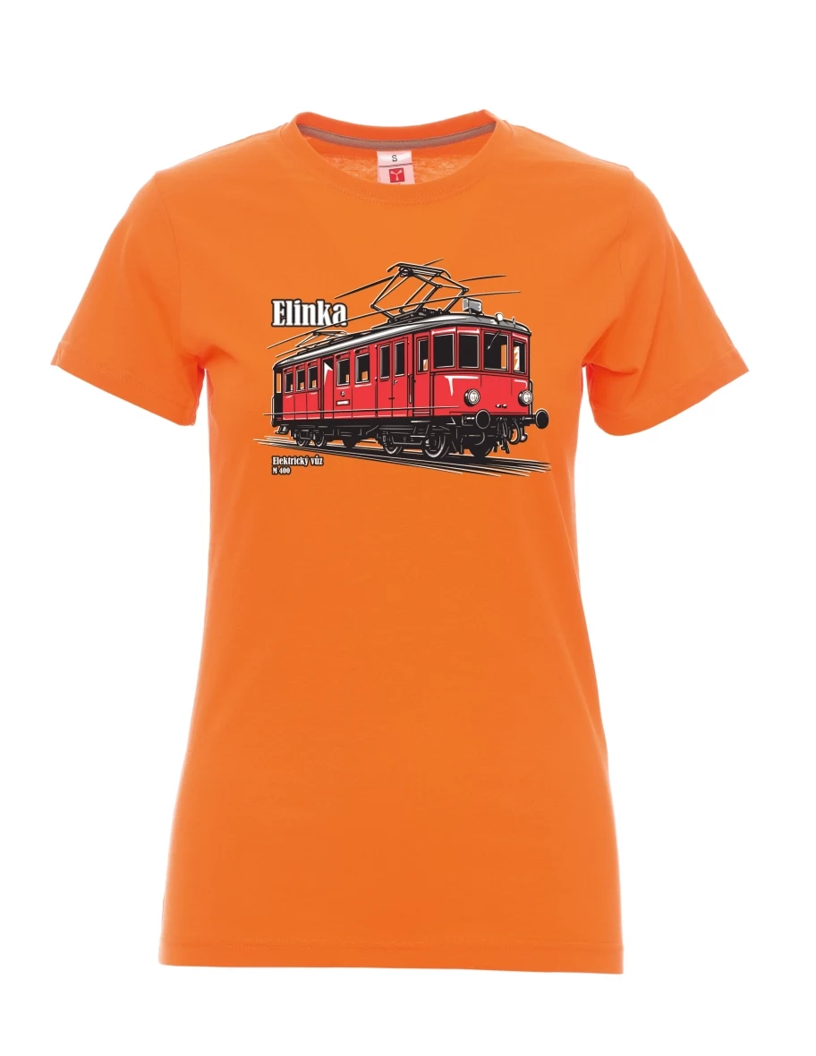 Maglia da donna arancione Automotrice elettrica M 400 “Elinka”