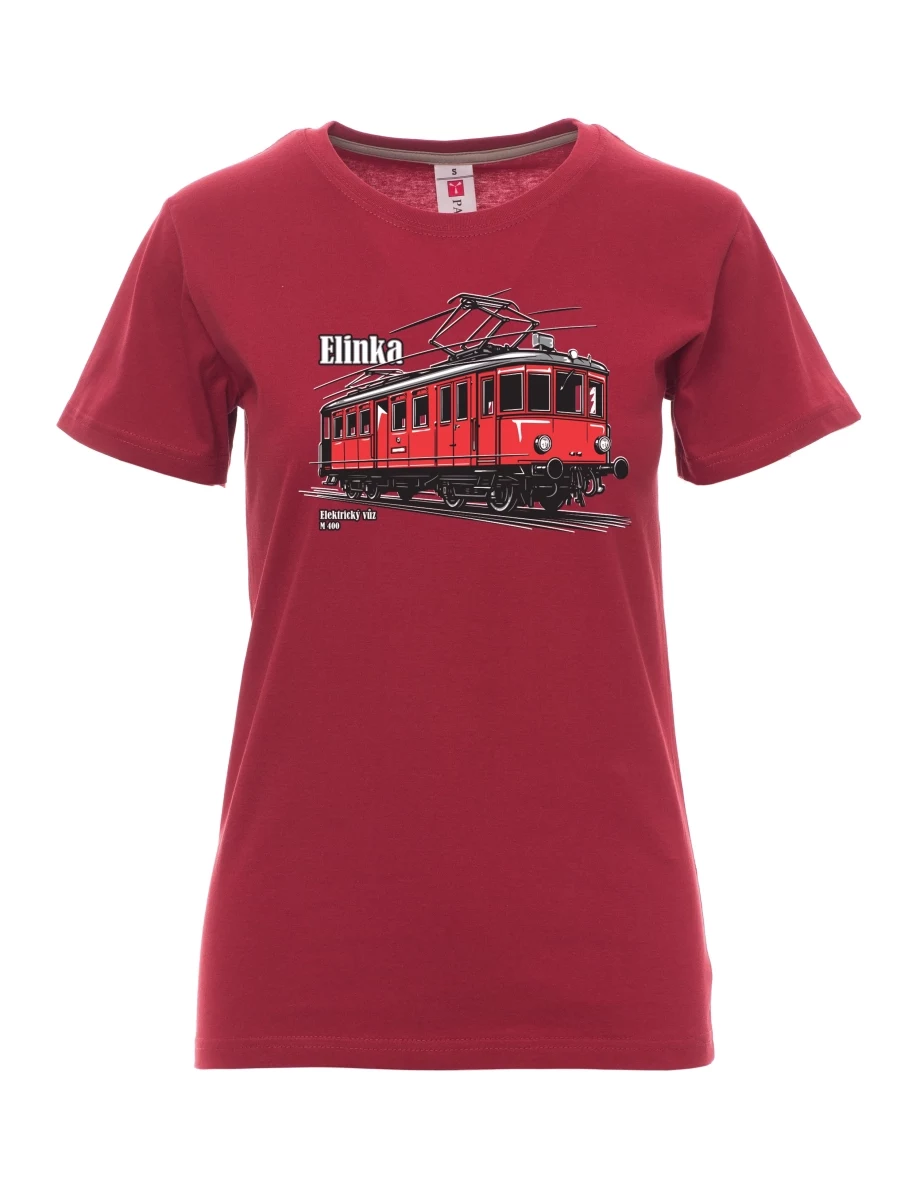 Maglia da donna colore bordeaux Automotrice elettrica M 400 “Elinka”
