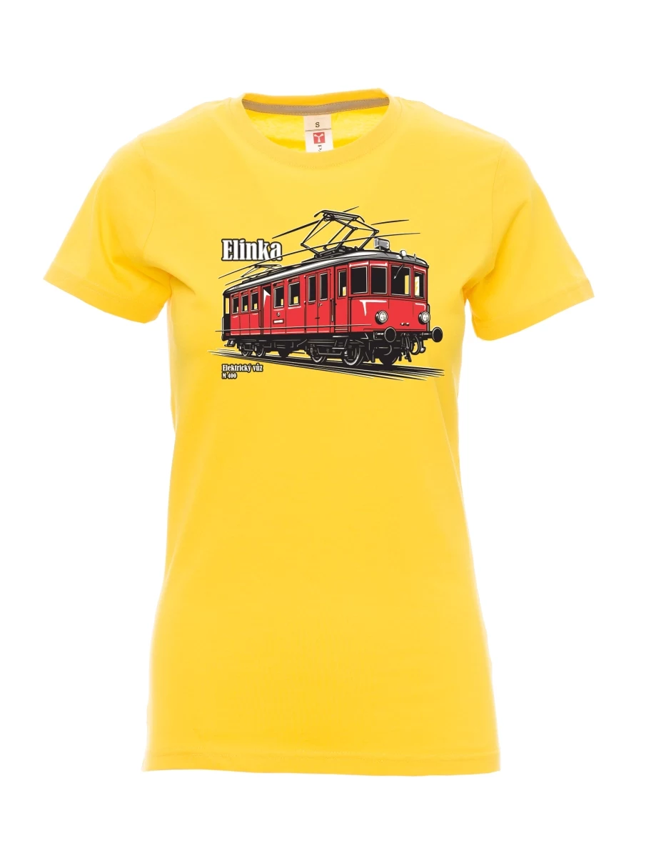 Maglia da donna gialla Automotrice elettrica M 400 “Elinka”