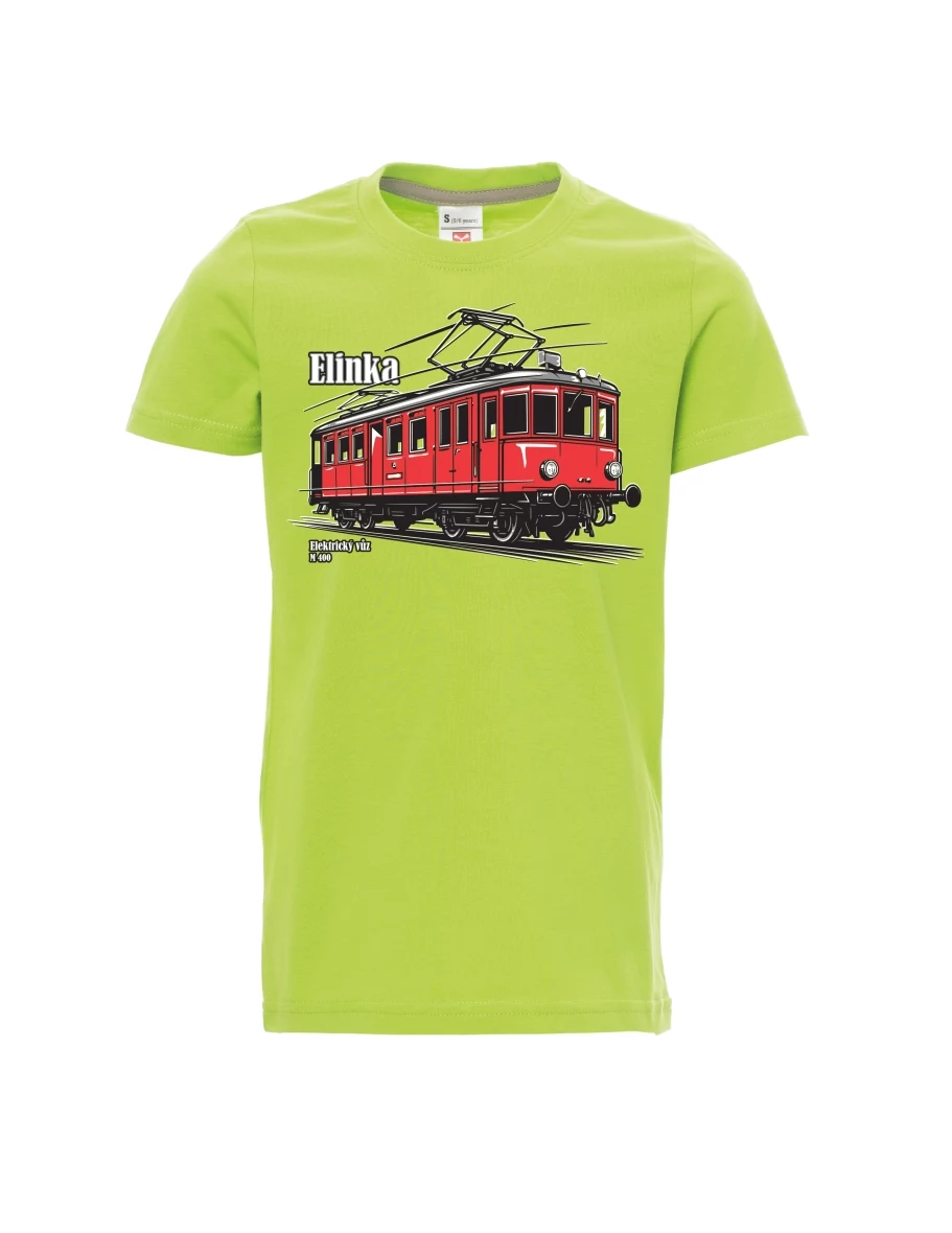 Maglia da bambino verde chiaro Automotrice elettrica M 400 “Elinka”