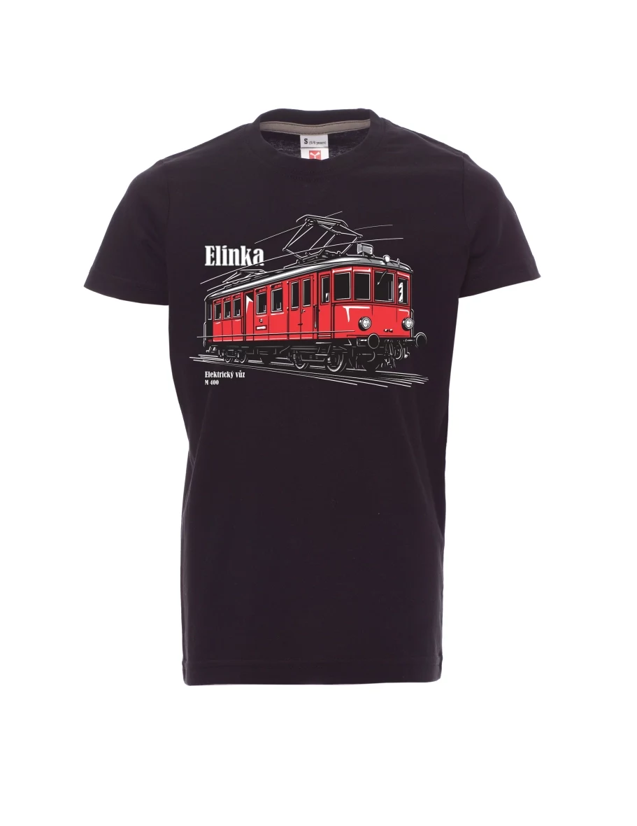 Maglia da bambino nera Automotrice elettrica M 400 “Elinka”