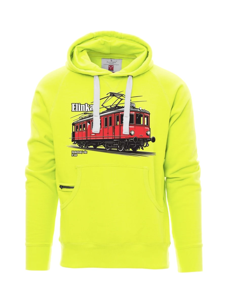 Felpa da uomo fluorescente Automotrice elettrica M 400 “Elinka”