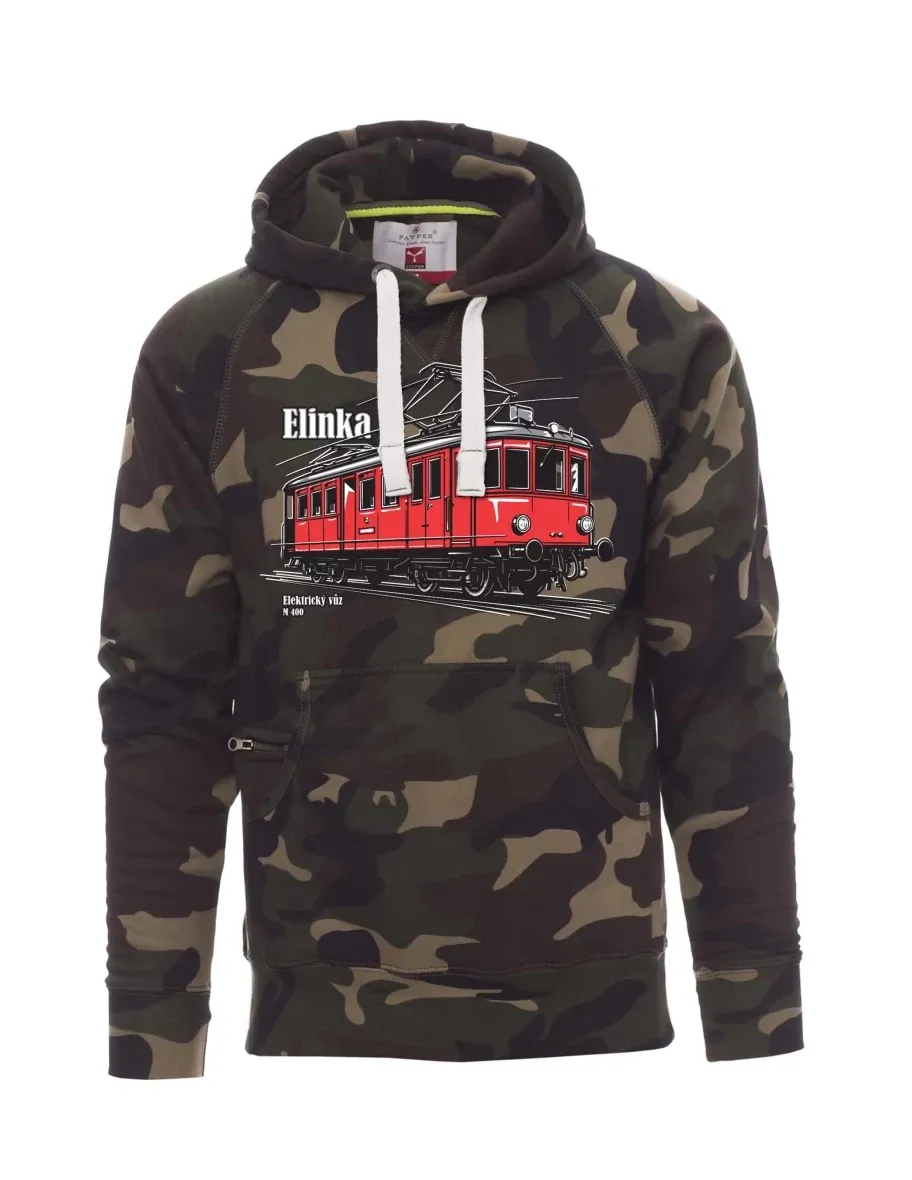 Felpa da uomo camuffare Automotrice elettrica M 400 “Elinka”